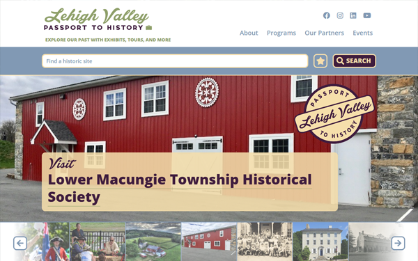 lvhistory.org desktop screenshot